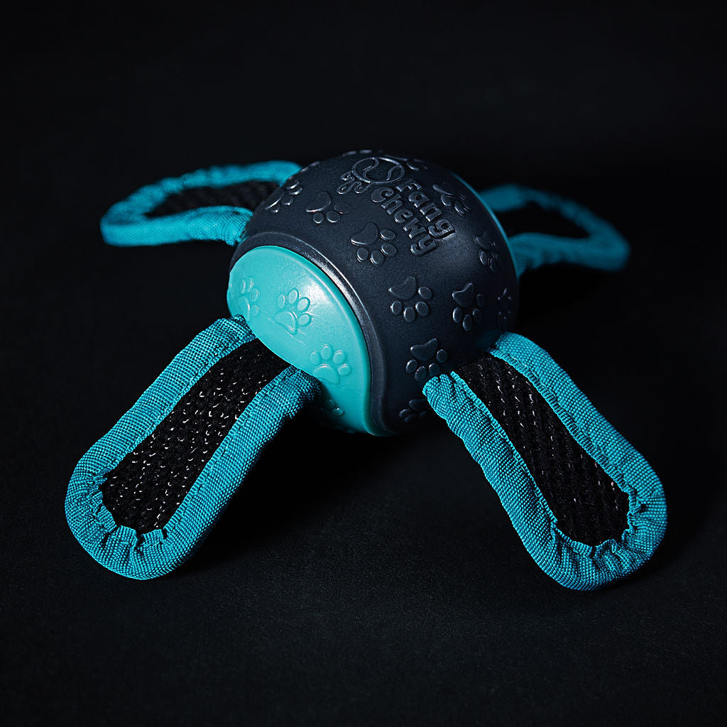 The Chewy Ball – Premium Dog Ball with Straps & Grab Tabs
